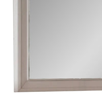 Nitz Dresser Mirror, Beveled Glass, White Solid Wood Frame, 36x40 - BM340894