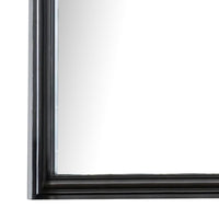 Eleena Dresser Mirror, Beveled Glass, Black Solid Wood Frame, 41x42 - BM340901