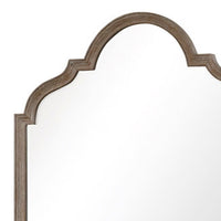 Lyla Dresser Mirror, Beveled Glass, Rustic Oak Brown Solid Wood, 41x50 - BM340907