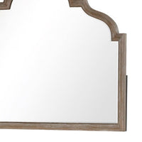 Lyla Dresser Mirror, Beveled Glass, Rustic Oak Brown Solid Wood, 41x50 - BM340907