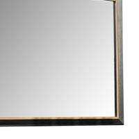 Yada Dresser Mirror, Beveled Glass, Espresso Brown Wood, Gold, 39x48 - BM340917