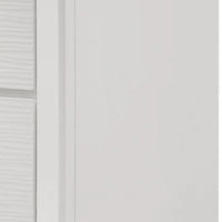 Tory Nightstand, 2 Drawers, White Solid Wood, Bronze Round Knobs - BM340934