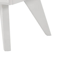 Tory Nightstand, 2 Drawers, White Solid Wood, Bronze Round Knobs - BM340934