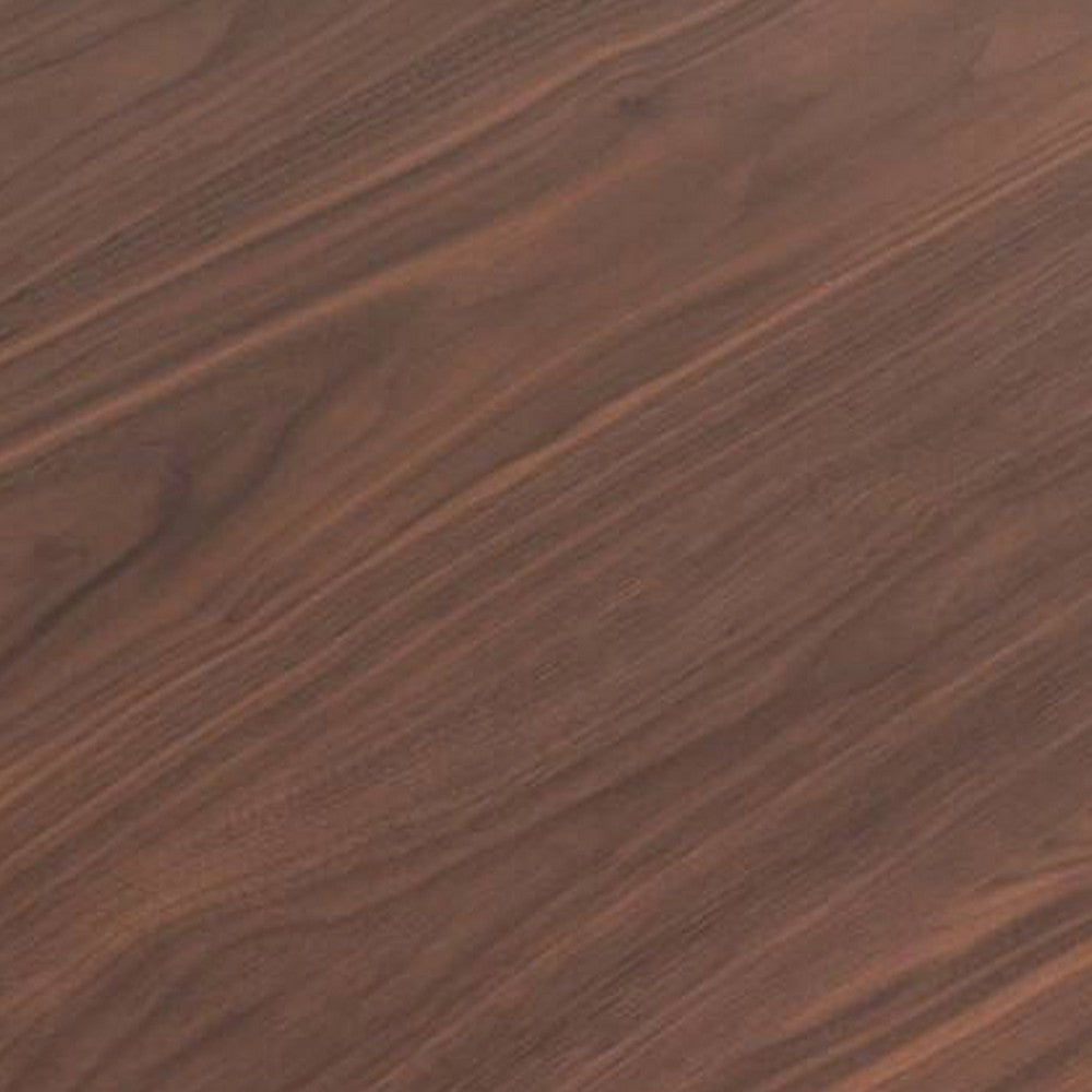 Ebik Counter Height Table, 59 Inch Walnut Brown Solid Wood Top and Legs - BM340948