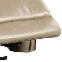 Sily Power Recliner Chair, Flange Trim, Foam Beige Faux Leather Seat - BM340959