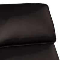 Sily Power Recliner Chair, Flange Trim, Foam Black Faux Leather Seat - BM340960