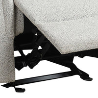 Becy Manual Glider Recliner Chair, Padded Track Arms, Light Gray - BM340962