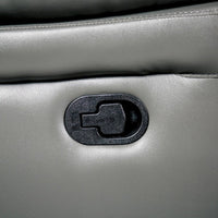 Larus Manual Recliner Chair, Pillow Top Arms, Dark Gray Leather Match - BM340965