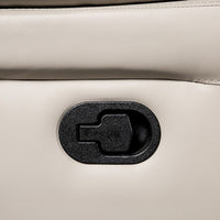 Larus Manual Recliner Chair, Pillow Top Arms, Off White Leather Match - BM340966