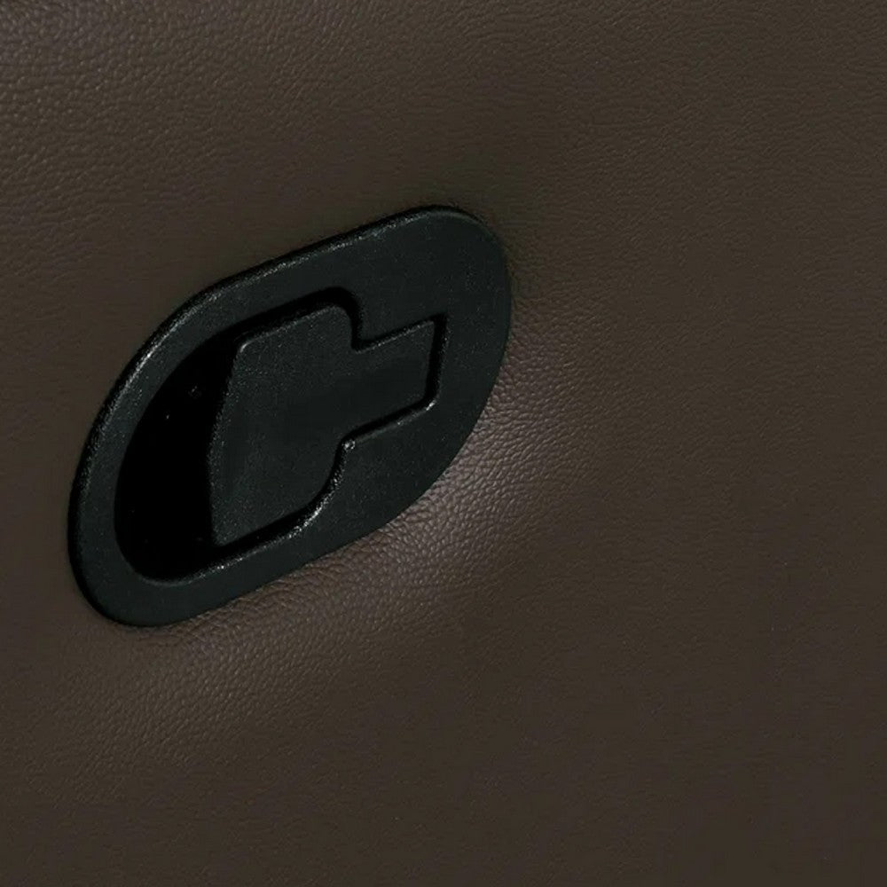 Ozy Manual Recliner Chair, Pillow Top Arms, Dark Brown Leather Match - BM340967