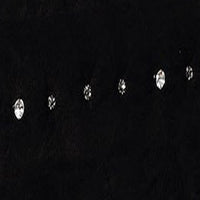 Rea Dresser Vanity Mirror, Crystal Tufted Black Velvet Upholstered Arched Frame - BM340973