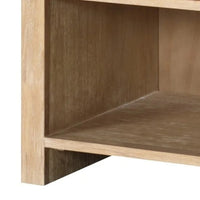 Rexa Nightstand with 1 Drawer, Metal Finger Pulls, Natural Oak Brown - BM341003