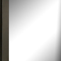 Kena Vanity Dresser Mirror, 2 Tone Metallic Gray Asymmetrical Frame - BM341010