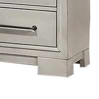 Jaxen Nightstand End Table, Antique White Rubberwood, 2 Drawers, 23 Inch - BM341027