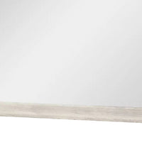 Dresser Mirror, Antique White Poplar Wood Frame, Square 40 Inch - BM341029