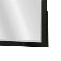 Portrait Dresser Mirror, Black, Rubberwood, 36x40 Wide Frame Profile - BM341046