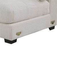 Nolan Armless Modular Chair with Square Frame, Plush Beige Corduroy - BM341050