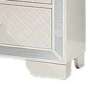 Athon Nightstand with 2 Drawers, Built-In Charging Port, Ivory Wood - BM341062