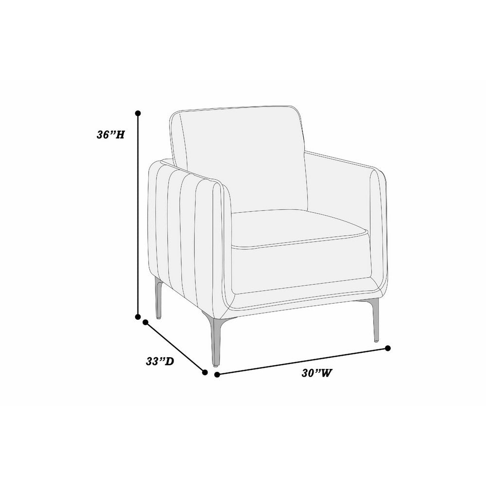 Reniz Accent Club Chair, Dark Green Velvet, Foam Cushions, Metal Legs - BM341132
