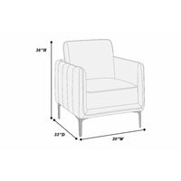 Reniz Accent Club Chair, Dark Green Velvet, Foam Cushions, Metal Legs - BM341132