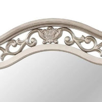 Dresser Mirror, Antique Silver Pine Wood, Molded Frame Detail, 37x41 - BM341145