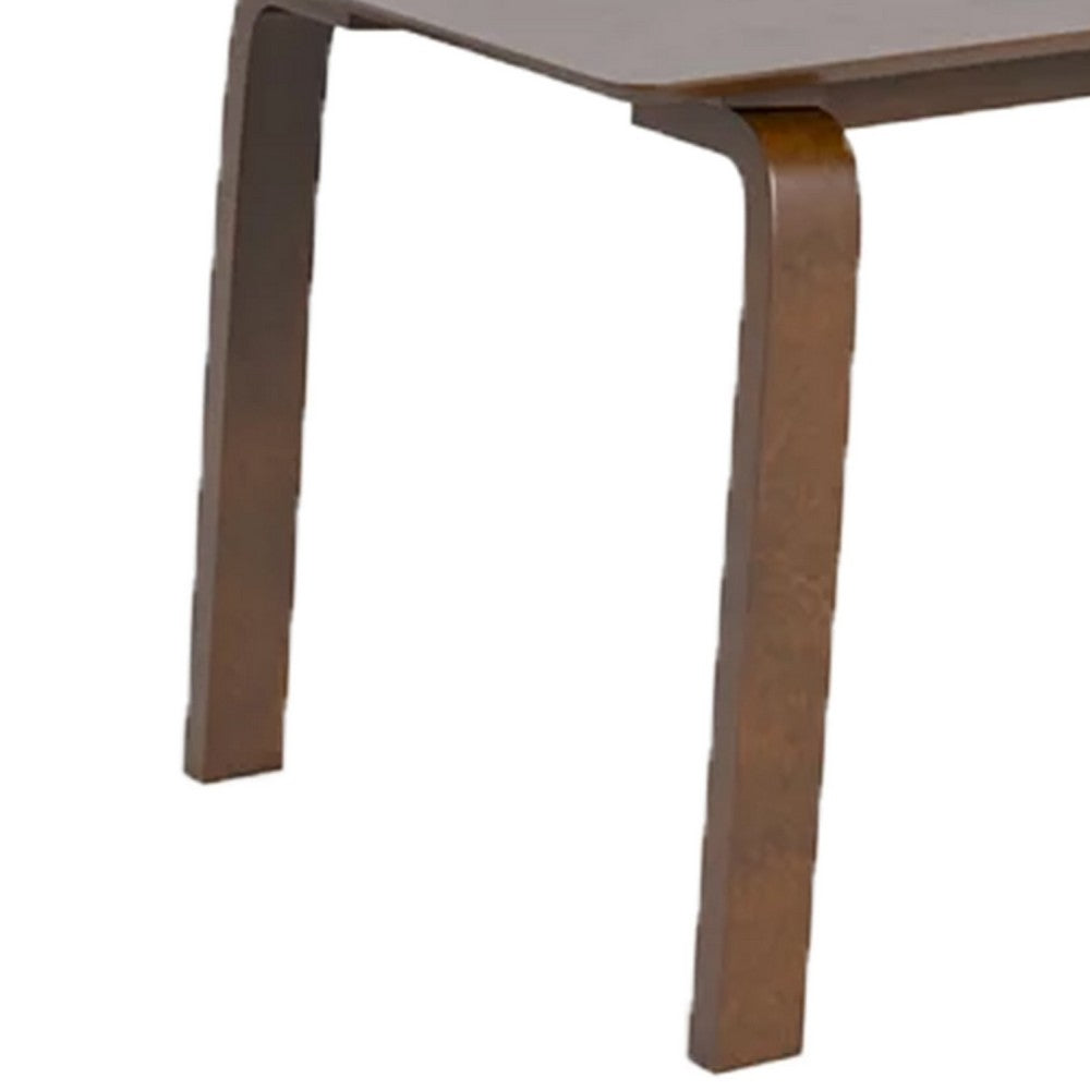 Iken Dining Table, 71 Inch Rectangular Top in Walnut Brown Solid Wood - BM342325