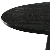 Kily Coffee Table, Cone Pedestal Base, 29 Inch Round Top in Black - BM342330