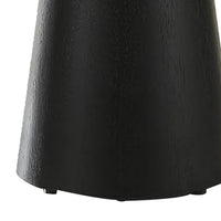 Kily Side End Table, Cone Pedestal Base, 20 Inch Round Top in Black - BM342331