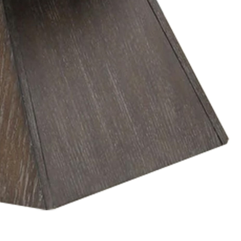 Asten Coffee Table, 48 Inch White Marble, Walnut Brown Pedestal Base - BM342333