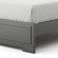 Aliso Full Size Bed, LED Panel Headboard, Modern Metallic Gray - BM342376
