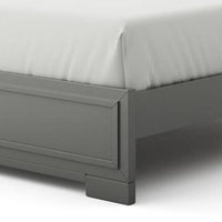 Aliso Queen Size Bed, LED Panel Headboard, Modern Metallic Gray - BM342377