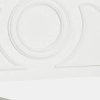 Aleci Twin Size Bed, Crown Molding and Bell-Shaped Design, White - BM342378