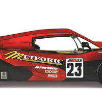 Teri Twin Size Kids Bed with Racecar Decals and Spoiler, Maroon Red - BM342393