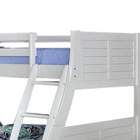 Hedy Twin Over Full Bunk Bed with Reversible Ladder, Antique White - BM342412