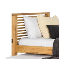 Dilu Twin Size Captain Bed with Storage Trundle, Light Oak Brown - BM342414