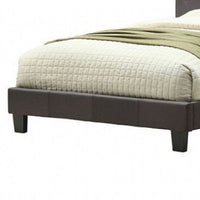 Rely Full Size Bed w Button Tufted Headboard, Gray Linen Upholstery - BM342463