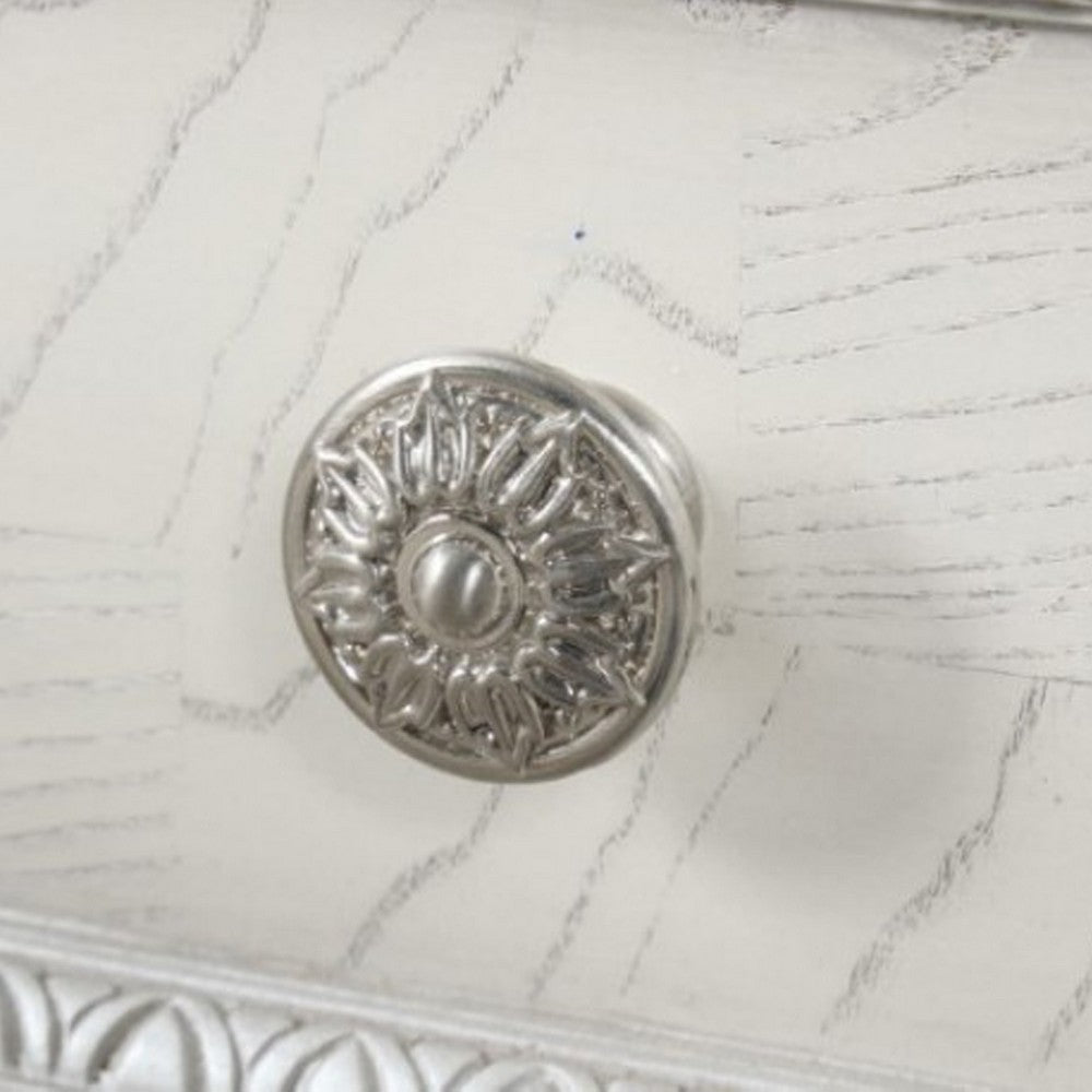 Miamy Vanity Set, 6 Drawers, Padded Stool, LED Mirror, Creamy White - BM342479