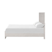 Thorne Queen Bed, Panel Design, Rounded Edges, White Oak Wood - BM342487
