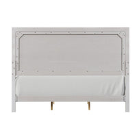 Thorne Queen Bed, Panel Design, Rounded Edges, White Oak Wood - BM342487