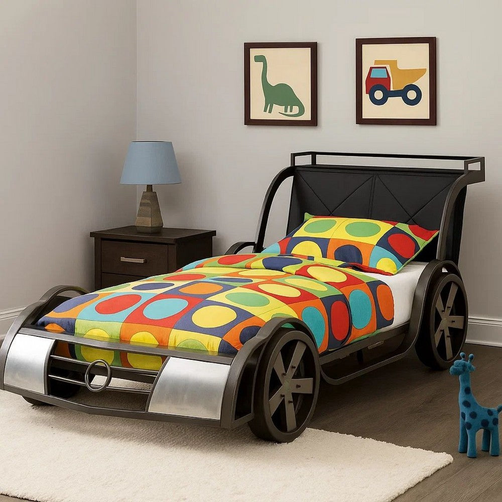 Gatsy GT Race Car Kids Full Bed with Headboard Shelf  - BM342547