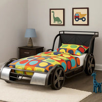 Gatsy GT Race Car Kids Full Bed with Headboard Shelf  - BM342547