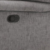 Josy Manual Recliner Loveseat with Console, Light Gray Fabric, 77 Inch - BM342551