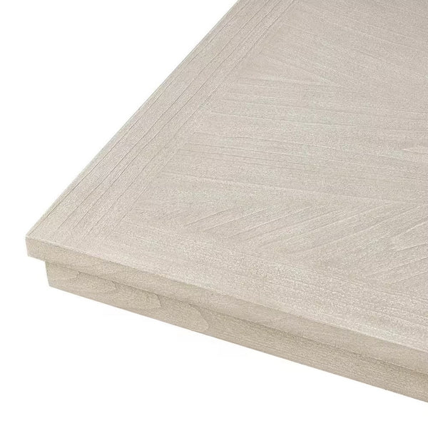 Hagy Dining Table, 76-94 Inch Extendable Top, Natural Brown Panel Legs - BM342627