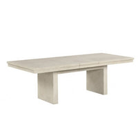 Hagy Dining Table, 76-94 Inch Extendable Top, Natural Brown Panel Legs - BM342627