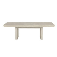 Hagy Dining Table, 76-94 Inch Extendable Top, Natural Brown Panel Legs - BM342627