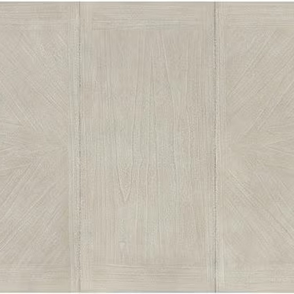 Hagy Dining Table, 76-94 Inch Extendable Top, Natural Brown Panel Legs - BM342627