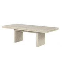 Hagy Dining Table, 76-94 Inch Extendable Top, Natural Brown Panel Legs - BM342627