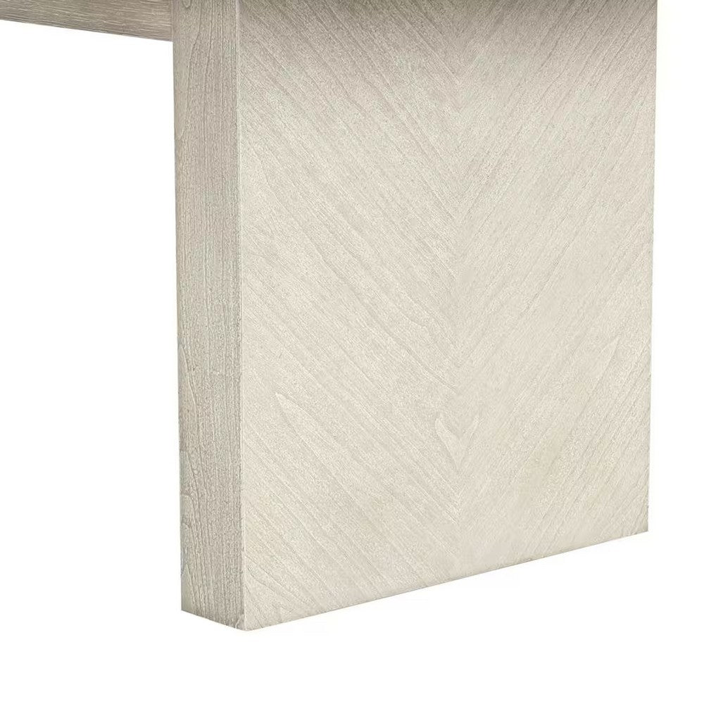 Hagy Dining Table, 76-94 Inch Extendable Top, Natural Brown Panel Legs - BM342627