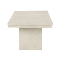 Hagy Dining Table, 76-94 Inch Extendable Top, Natural Brown Panel Legs - BM342627