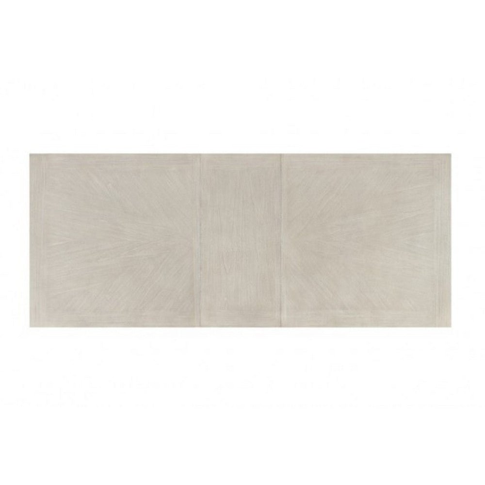 Hagy Dining Table, 76-94 Inch Extendable Top, Natural Brown Panel Legs - BM342627
